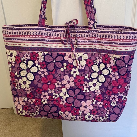 Vera Bradley Purple Floral Tote - Picture 6 of 6